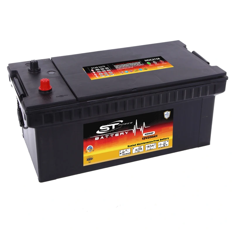 12V200Ah N200MF Truck  Battery For High Performance Wholesaler Maintenance Free  Low Temperature Start