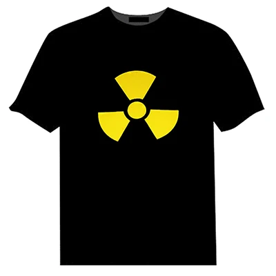 EL Light Up Sound Active LED t-shirt Black Men Women Child Custom Design DJ Party Rave Event EDM Show Glowing Luminous