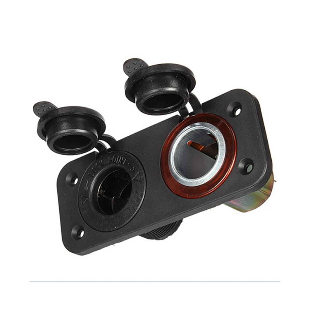 12 24v USB Panel Socket with Waterproof Cap dual USB Port Power Supply socket charger