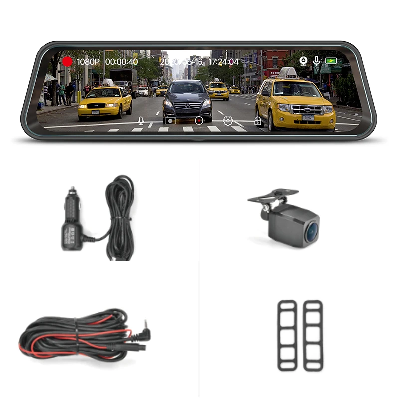 Новый Maxmize 128Gb Sd карта Поддержка G-сенсор Hd Dvr с двойной линзой dash камера записывает переднюю 2160p и заднюю 1080p