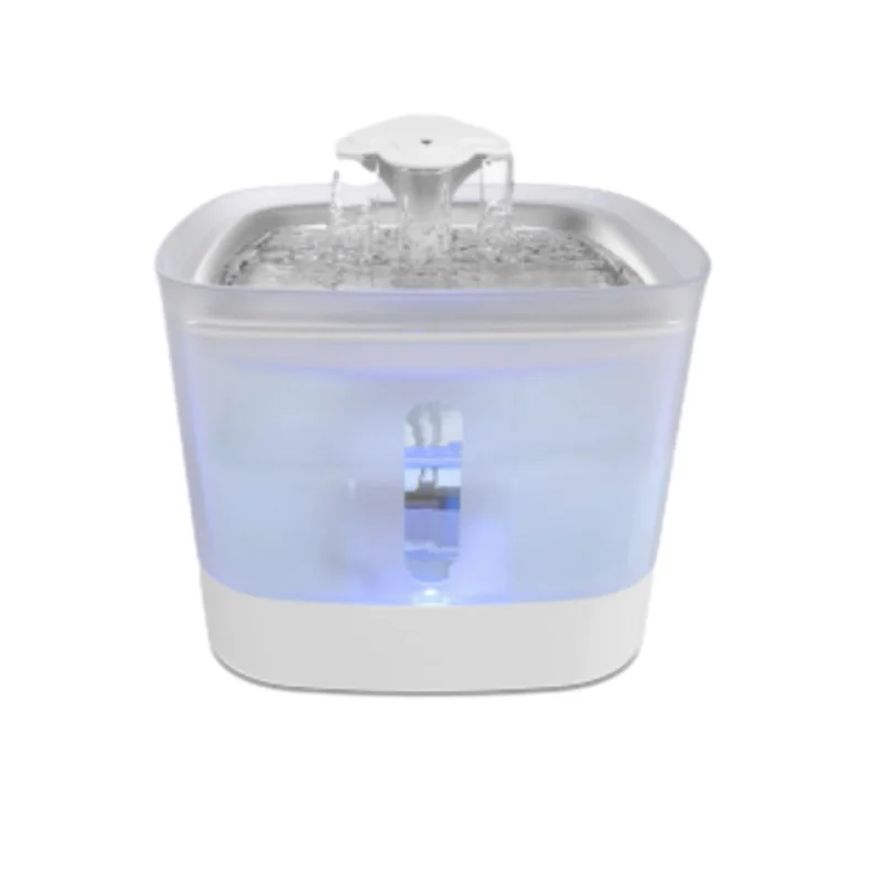 Pet water fountain stainless steel plate dog water feeder design for dogs and cats