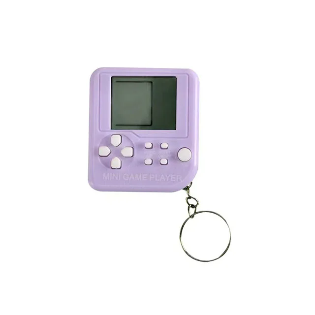 Mini game console multi color video game keychain classic game building block modes other keychains