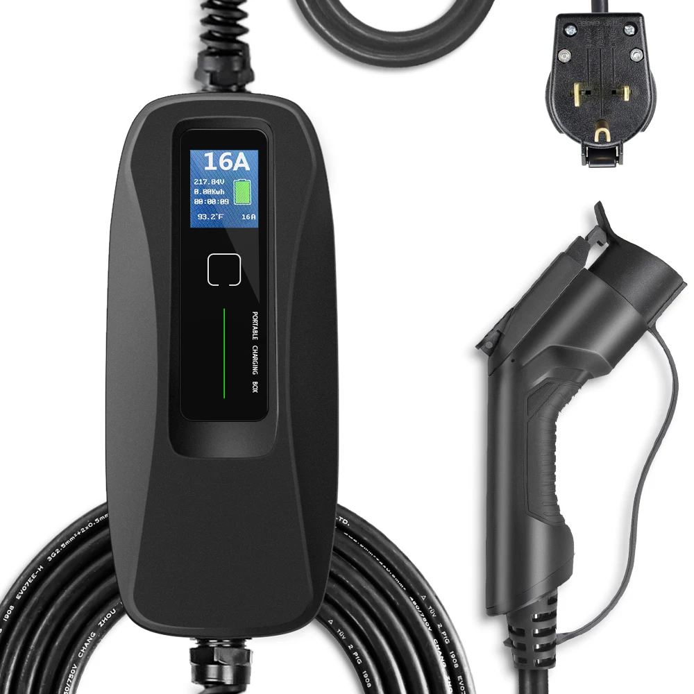  32A Type2 IEC62196-2 для NEMA6-50 штекер Уровень 2 портативное зарядное устройство