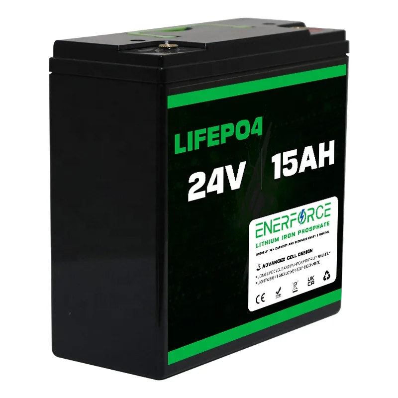 Enerforce BMS 24 В Lifepo4 батарея 15Ah LFP 3000 + цикл 12 36 48 элементы для хранения солнечной энергии