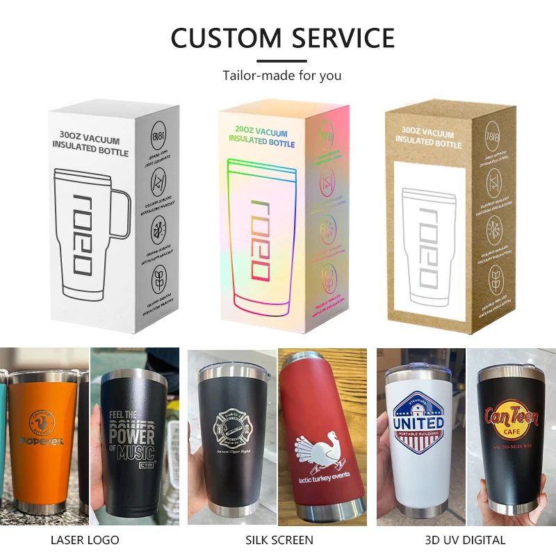 Factory Sale 20oz Matte White Classic Insulated Coffee Tumbler Mugs With Magnetic Straw Lid Keep Cold &Hot Wine Beer Cup Tumbler