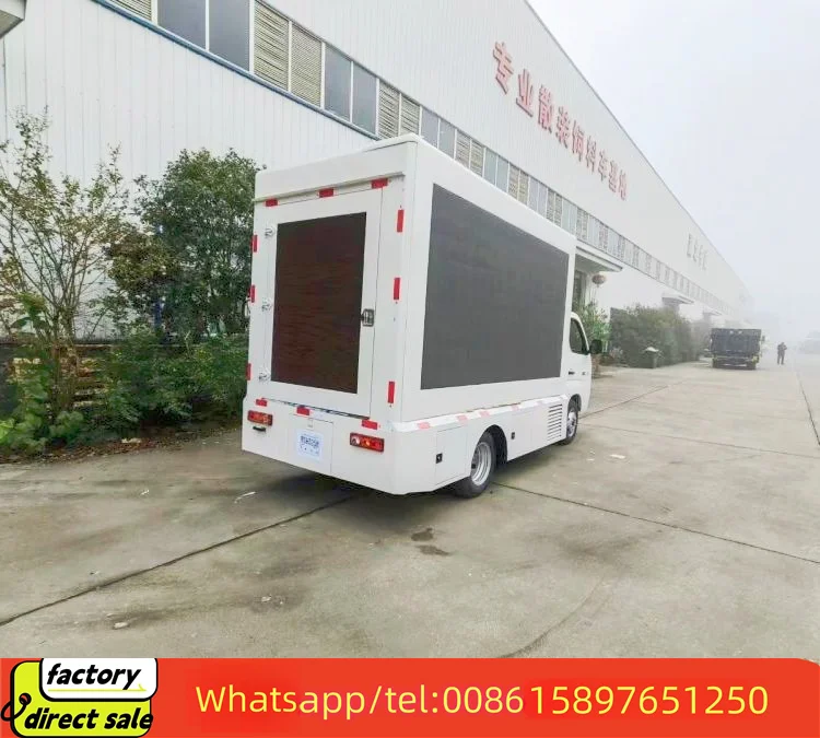 Isuzu HOWO Foton 4*2 P3 screens led mobile truck advertising for sale full color truck van vehicle