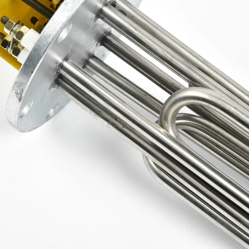 9Kw High Power Immersion Flange Heating Element Electric Water Tubular Heater With Thermostat