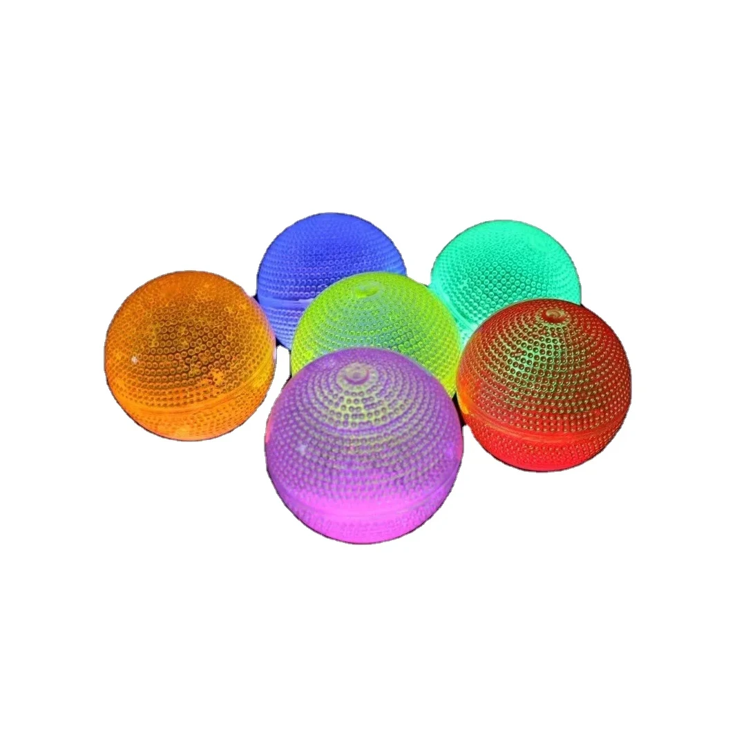 65mm fluorescent luminescent elastic bouncing glowing ball