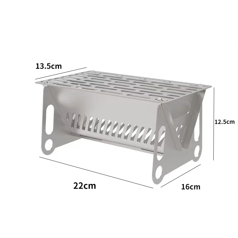 Find Wholesaler SUS201 Charcoal Outdoor Grill Kitchen Folding Barbecue Bbq Mini Grill