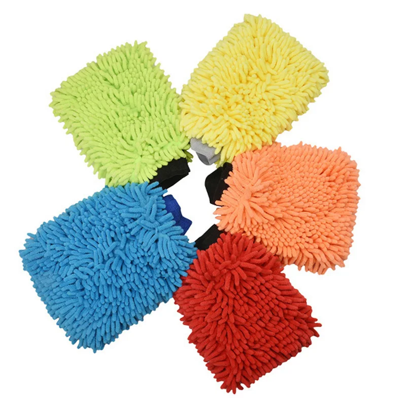 Super Car Wash Glove Car Hand Soft Towel Microfiber Chenille Car Cleaning Mitt
