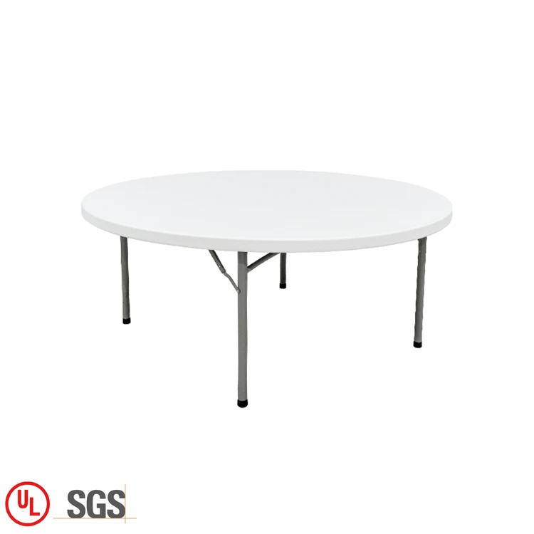 Китай новый открытый пластиковый складной Круглый Банкетный обеденный стол для 10 человек