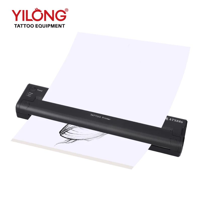 Portable Thermal Printer Tattoo Stencil Printer Bluetooth Machine Wireless Battery Tattoo Transfer Printer