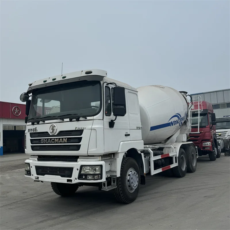 Used Delong mixing tank truck 12 cubic meter cement mixing tank 10 wheel commercial mixing transport vehicle