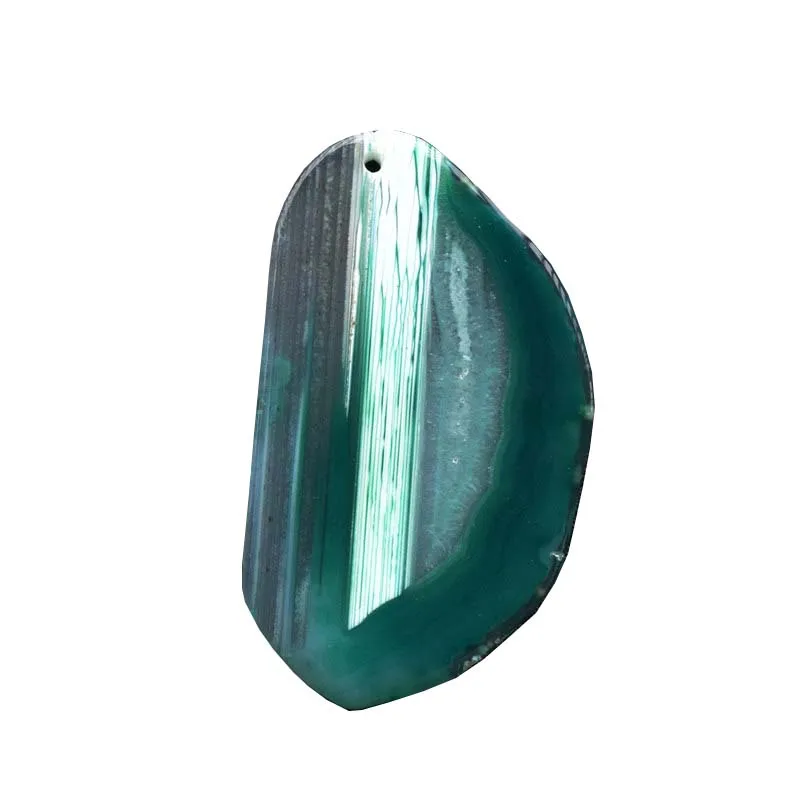 Bulk Wholesale Sales Water Drop Type Multi-Color Wind Chime Agate Sheets With Holes For  DIY Agate Pendant Decoration