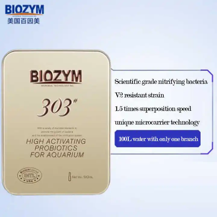 Biozym Aquarium fish tank with ornamental fish freshwater seawater nitrification bacteria