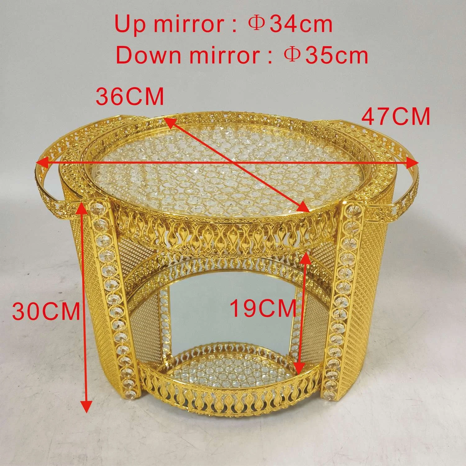 2024 hot sale customized fancy metal table set with porcelain coffee cup and saucers