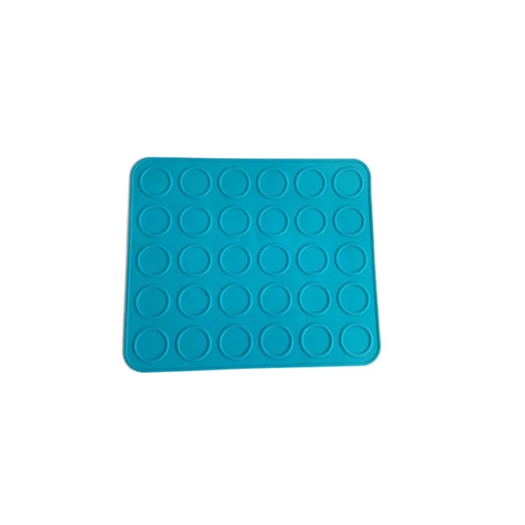 non-stick 30 cavity diameter 3.4cm silicone baking mat for small macarons