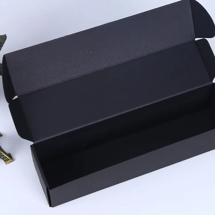Black custom logo cardboard packaging mailing box for umbrella storage