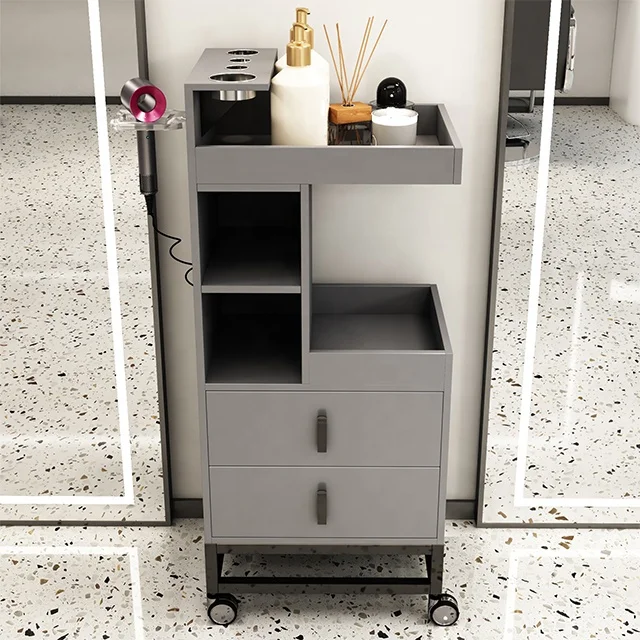 Barber cabinet station tattoo trolley salon cart