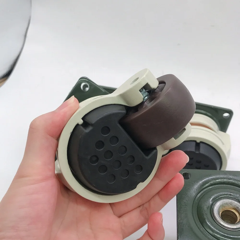 GD60F Aluminium Alloy Housing Nylon Wheel Height Adjustable Leveling Castor Wheel for Cabinet