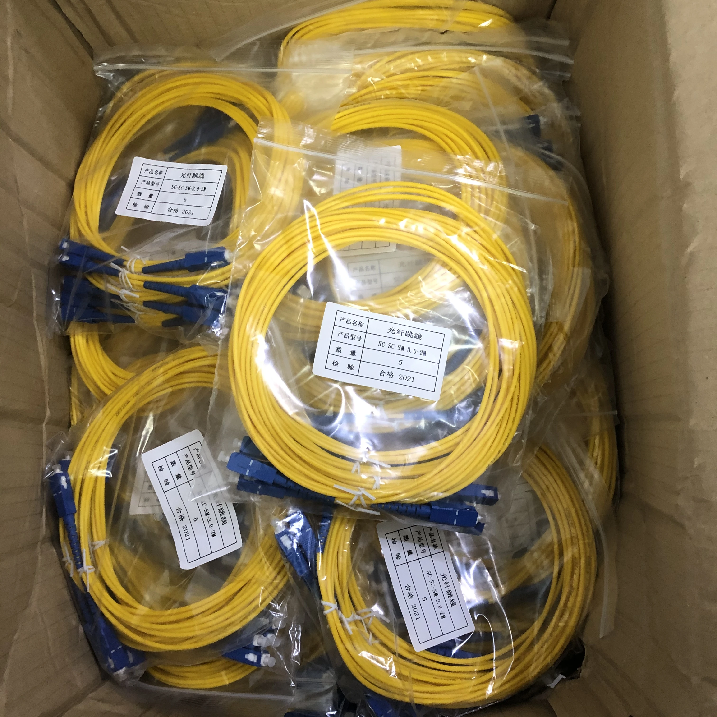 Hot Sales Sc Upc Single Mode 3.0 mm Simple Optical Cable Fiber Optic Patch Cord