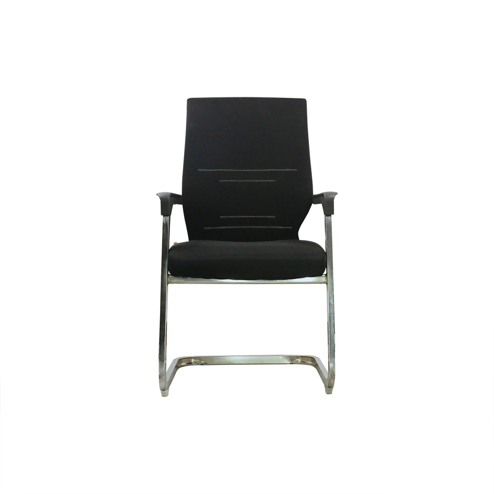 Modern Ergonomic Reception Waiting Room Chairs Conference Meeting Office Visitors Chair in Metal Material