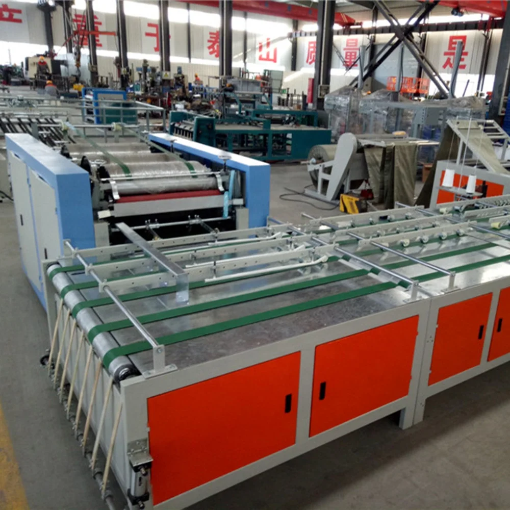 Full automatic Bag production line for making plastic /kraft paper sacks/woven bag cutting machine
