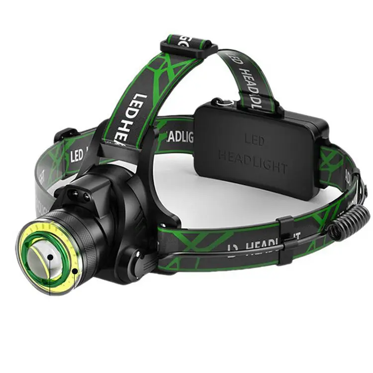 Большой зум-объектив водонепроницаемый 18650 перезаряжаемый Кемпинг XML 1 светодиодный Майнер налобный фонарь