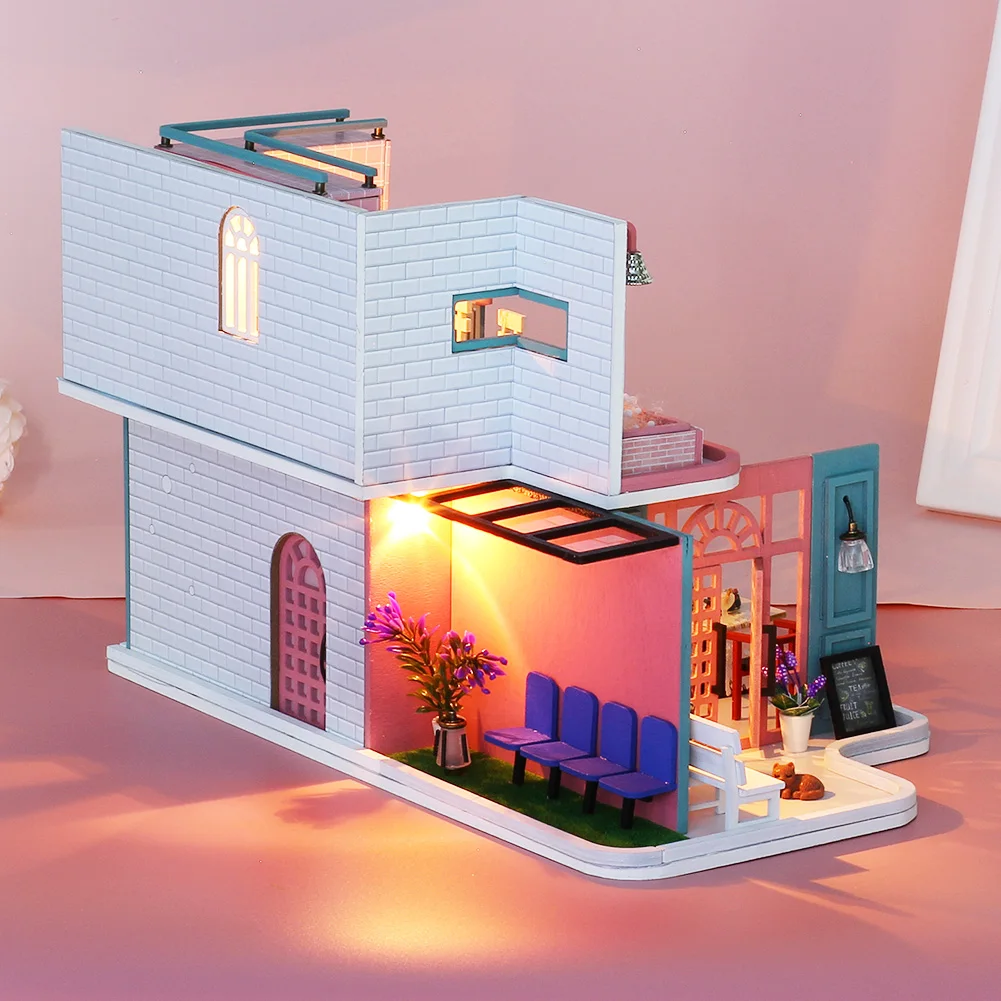 IIECREATE Miniature House Kit With Miniature House Kit For Style Simple New Design Loft Building Miniature House Kit