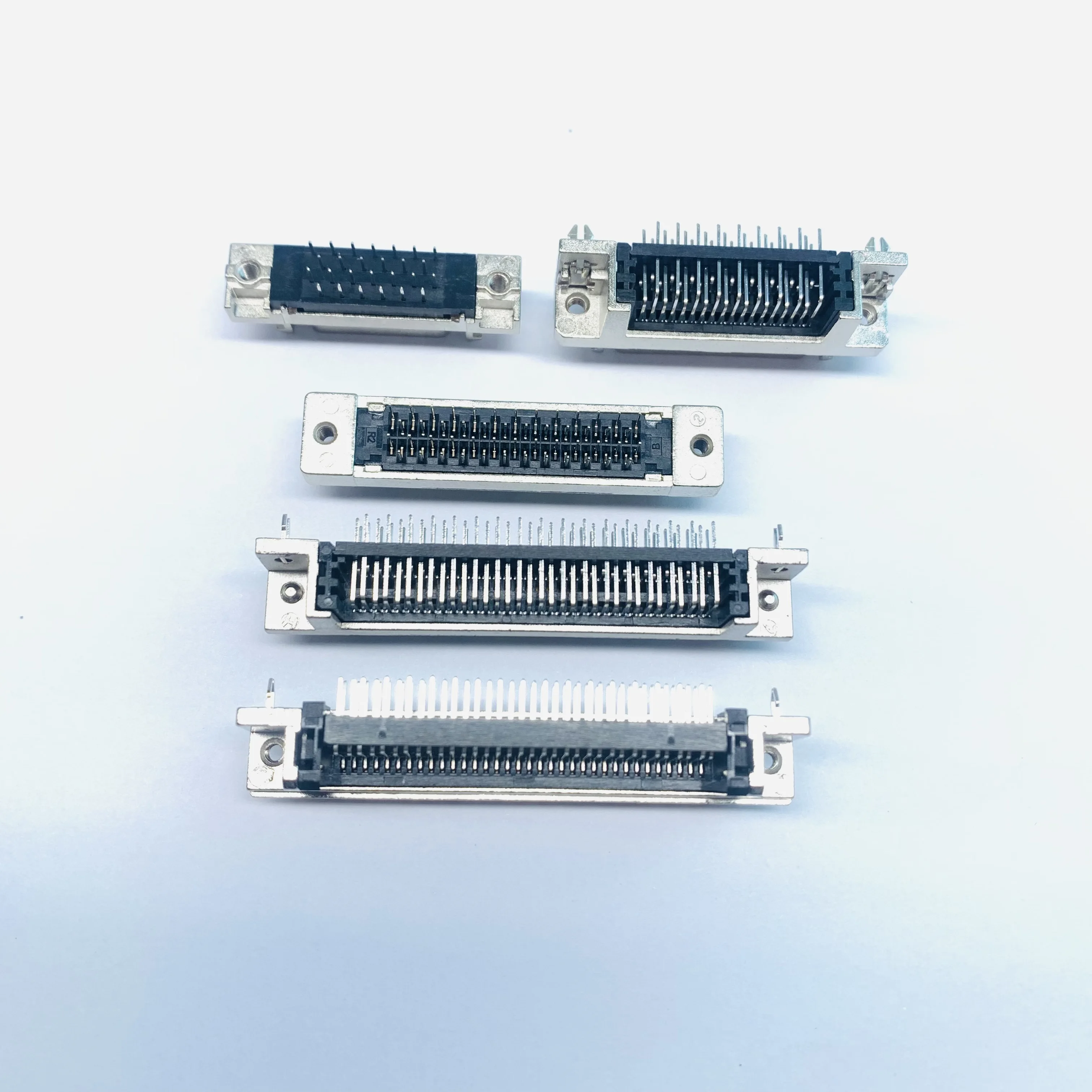 Custom 68pin Crimp Cable type SCSI Connector Type Male SCSI Servo connector with 1.27mm pitch SCSI MDR Mini D Ribbon Connector
