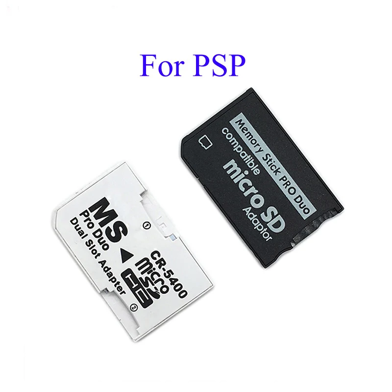 Micro SD SDHC TF to Memory Stick MS Pro Duo PSP Adapter Converter Card Dual 2 Slot For PSP 1000 2000 3000