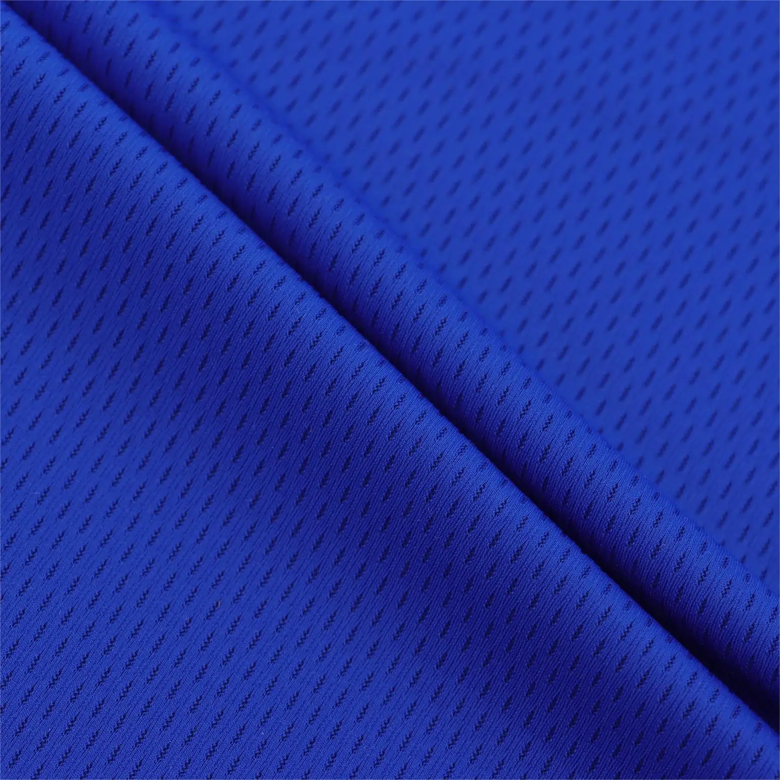 High Elastic Eyelet 160gsm Mesh 95%Nylon 5%Spandex Stretch Knit Jacquard Fabric for Sports T-Shirts and Pants
