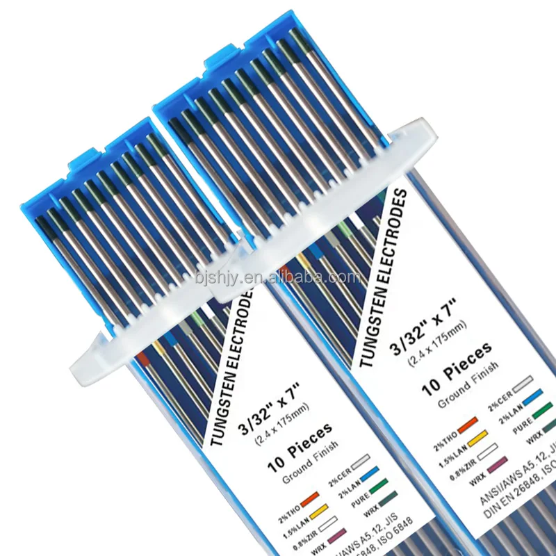 hot sale 3.2mm pure tungsten welding electrodes 2.4x175 tungsten electrode for aluminium
