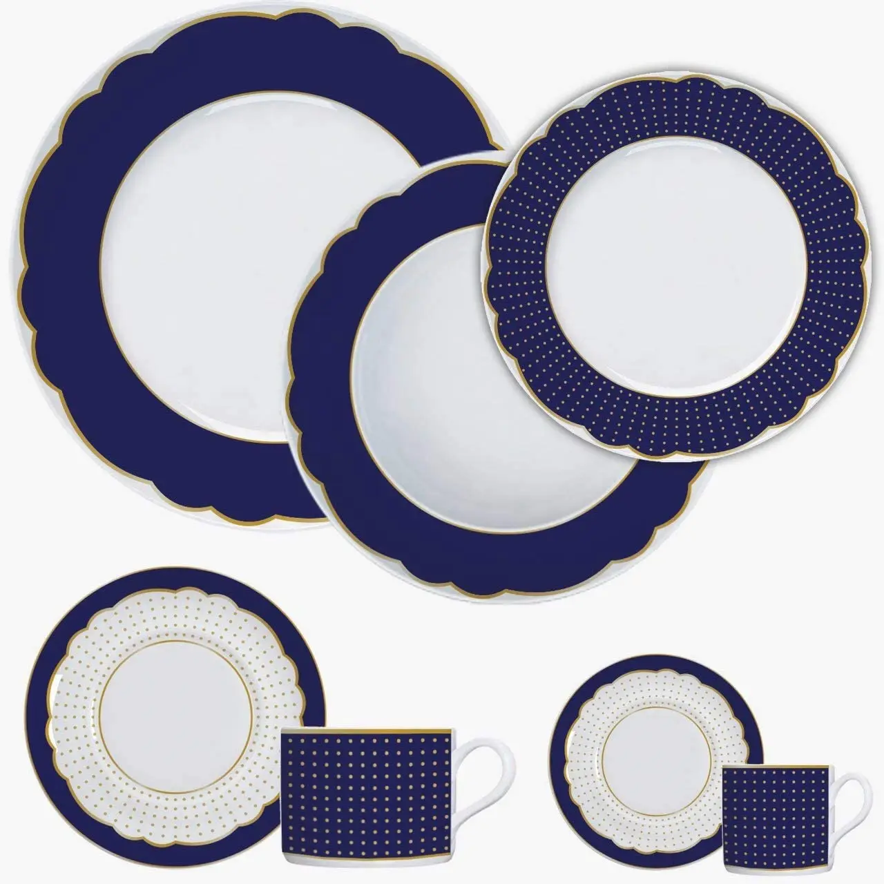 Европейский стиль, оптовая продажа, бразильский стиль! 42 шт., круглые фарфоровые столовые сервизы, роскошный фарфор с золотом