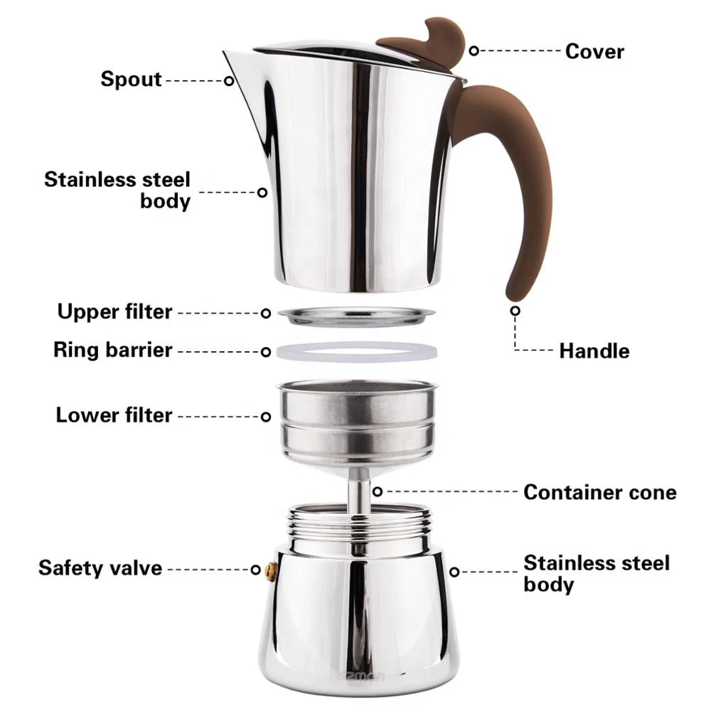 Fissman Stovetop portable cooks Espresso coffee maker for 9 cups / 540 ml