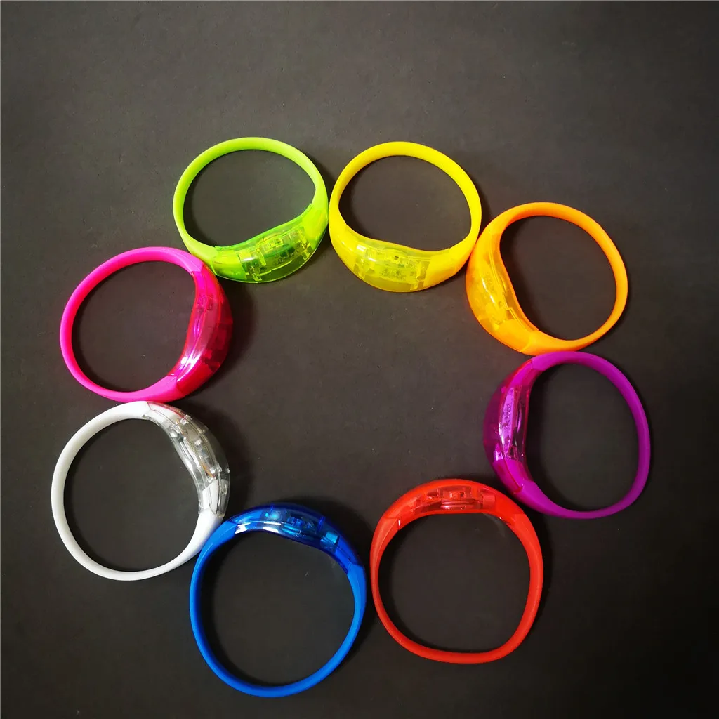 Top seller custom music rhythm sound activated silicone flash led light up wristbands bracelet for parties events concert bar