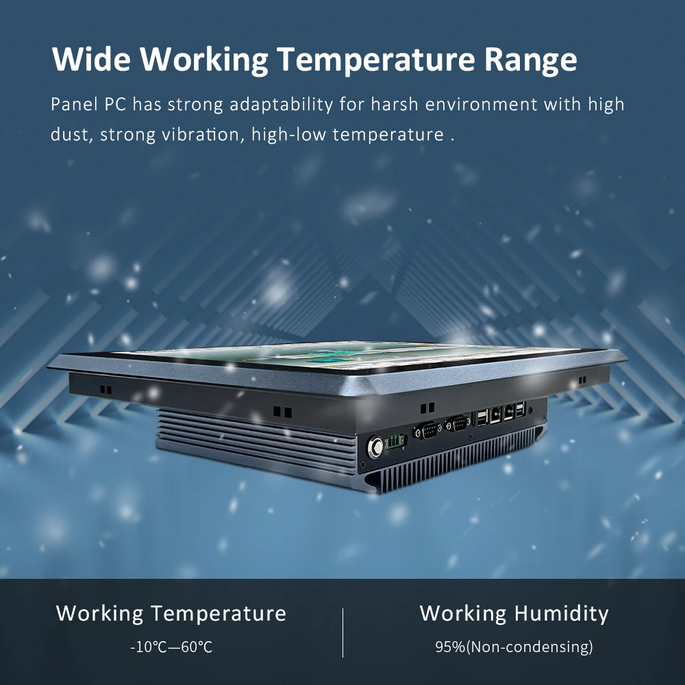 12.1 15 15.6 17 19 21.5 inch wall mount fanless ipc ppc ip65 waterproof pcap all in one industrial touch panel pc