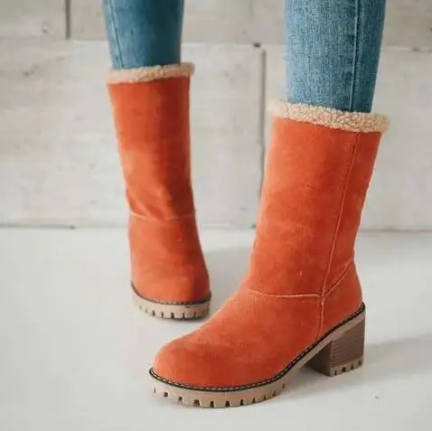 
Jama Cheap Mid Calf New Design Winter New Style Warm Snow Boots Outdoor Casual 