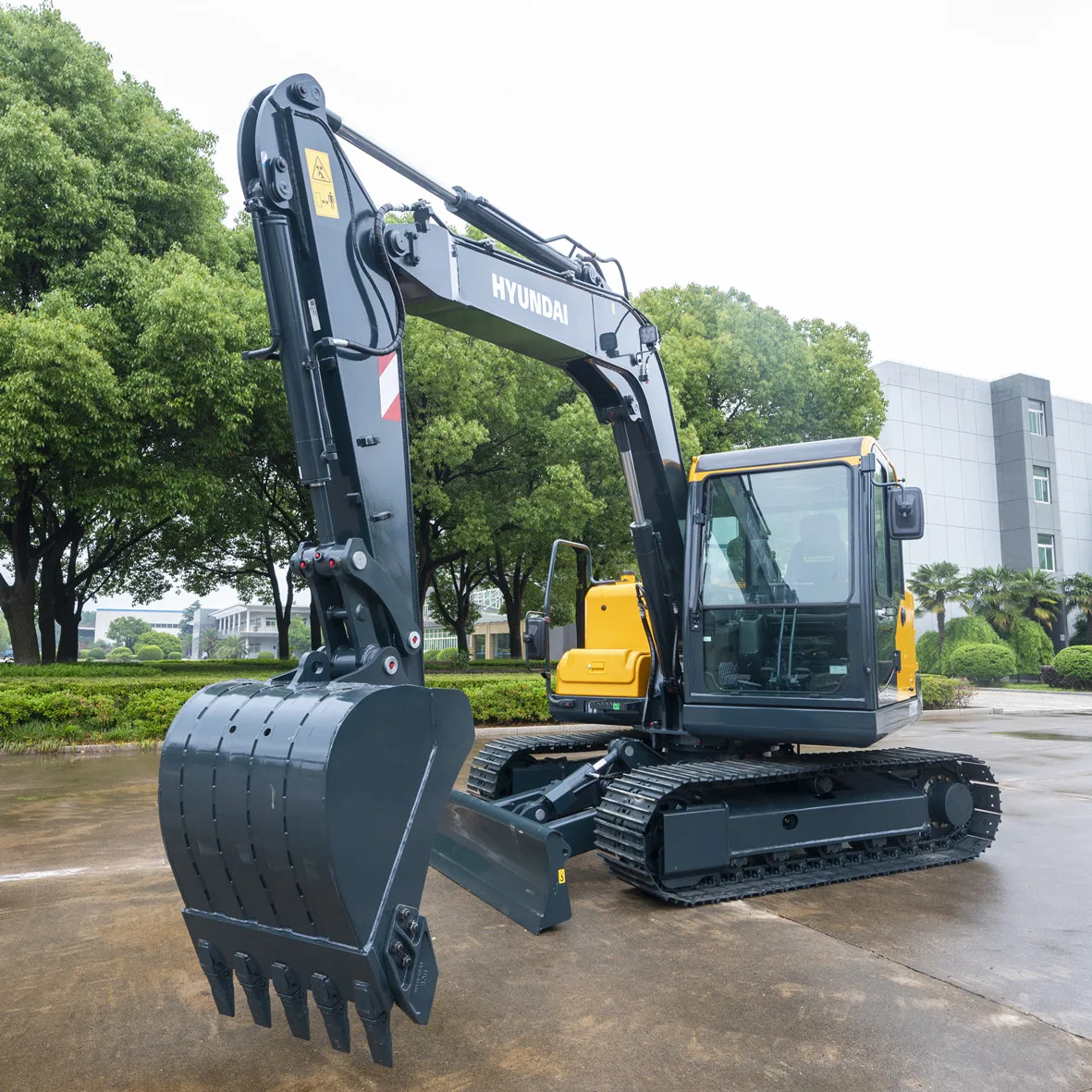 8 ton small korea excavator cralwer hyundai china made excavator HX80