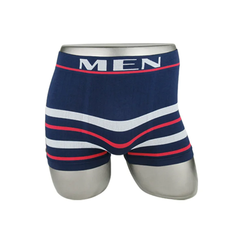 XIWEI Oem Custom Brand Seamless Mens Long Boxer Brief Mens Polyester Seamless Underwear