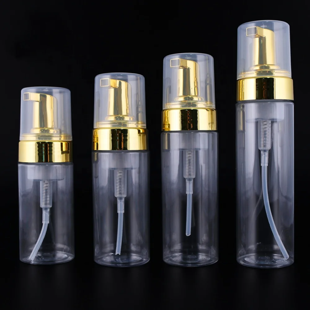 Foam pump dispenser bottle foam soap bottle with gold foam pump 100ML 120ML 150ML 200ML