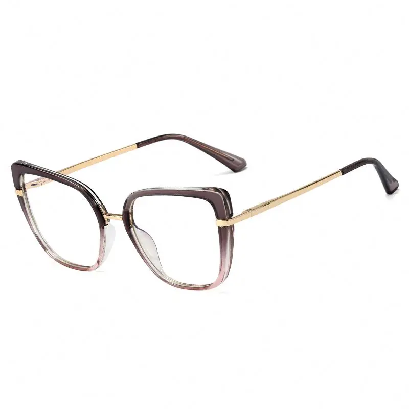 Retro Fashion Eyeglasses TR 90 Ladies Designer Frames Glasses Optical Eyewear