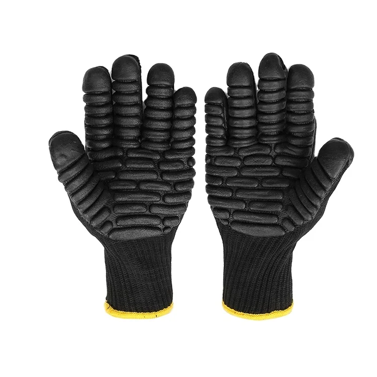 Safety Work Rubber Foam Latex Coated Anti Vibration Gloves