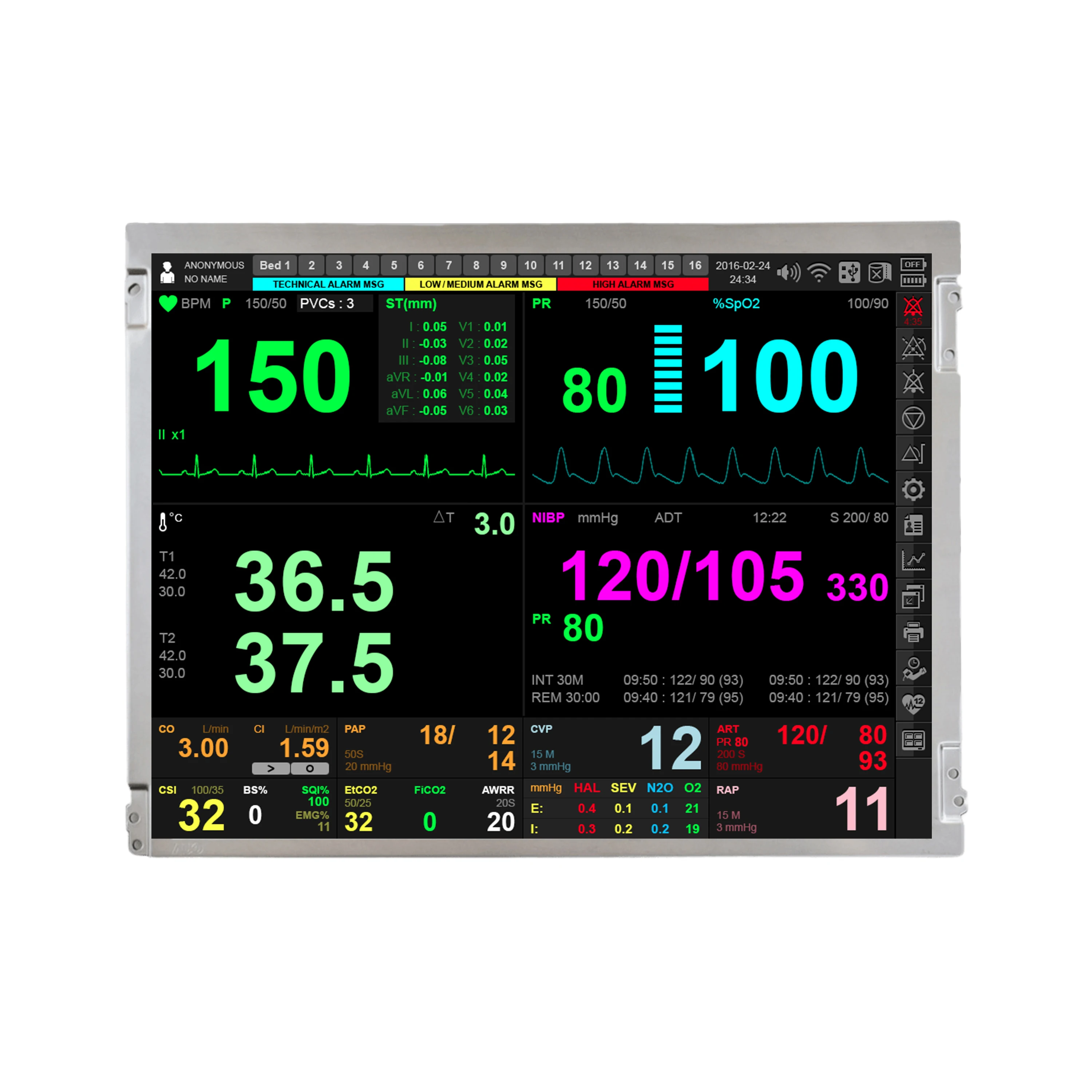 Industrial Rugged Computer Monitors And Display Panel units Use AUO Based High Brightness 12.1 inch 800x600 LVDS TFT LCD Screen