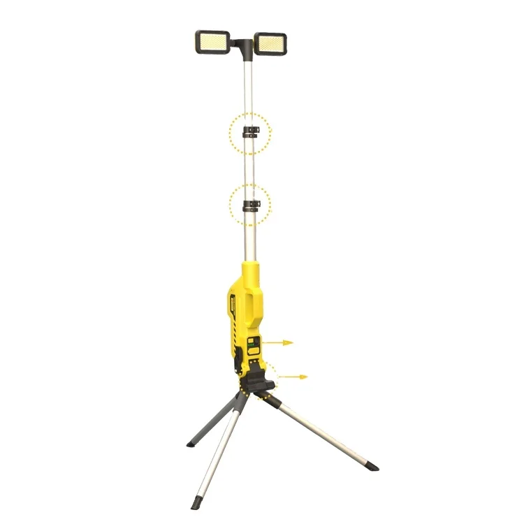 LED Working light Mobile lighting Rechargeable  with Fold able triangle bracket