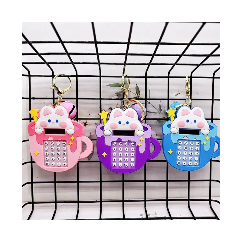 School Stationery Calculator Keychain Cartoon Cute Maze Game Multi functional Accessories Pendant Student Calculator Wholesale