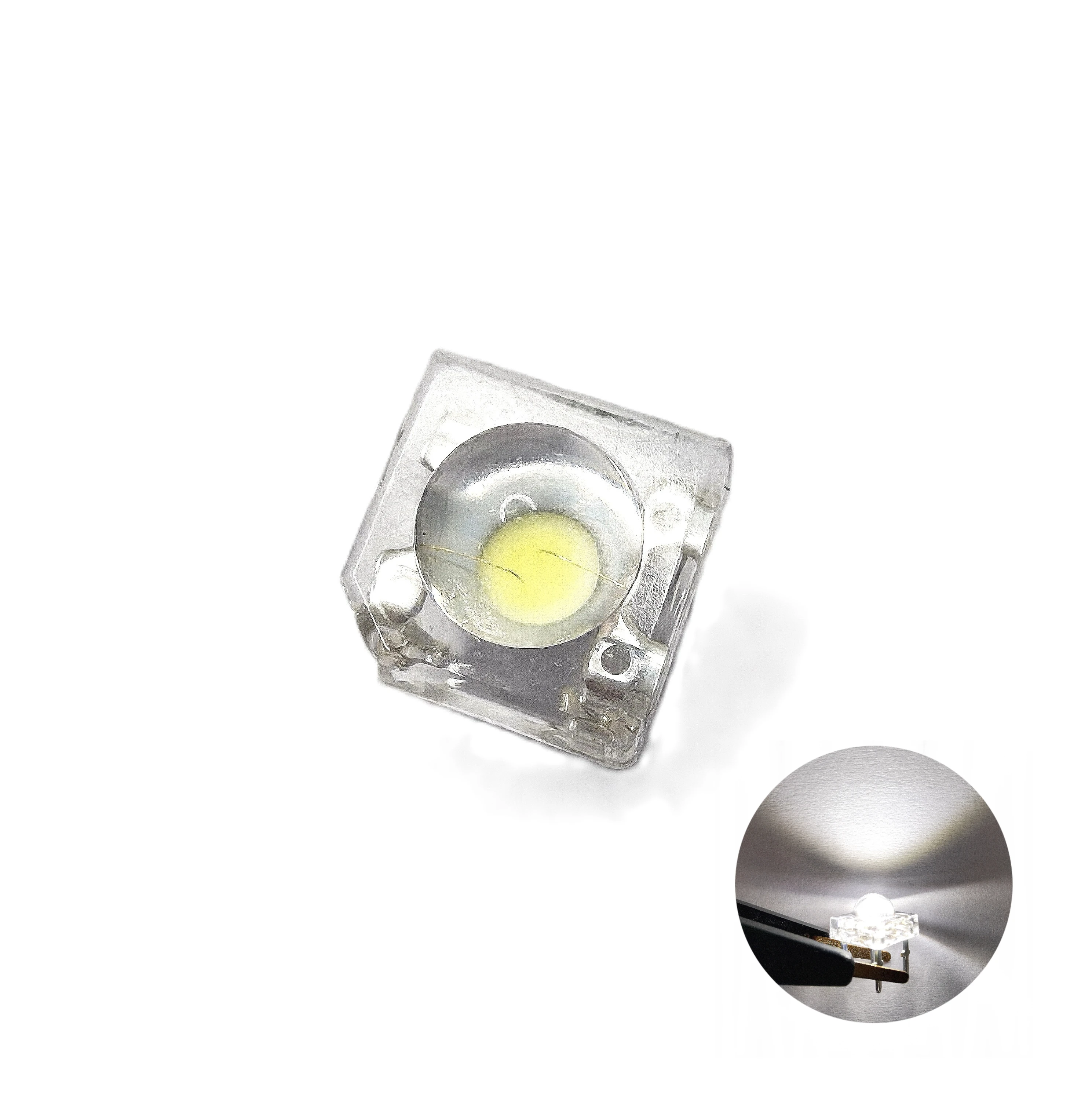 Super Flux LED Chip 0.1w 0.2w 0.3w 0.5w Piranha 20ma 50ma LED White Piranha 5mm LED Signal Light