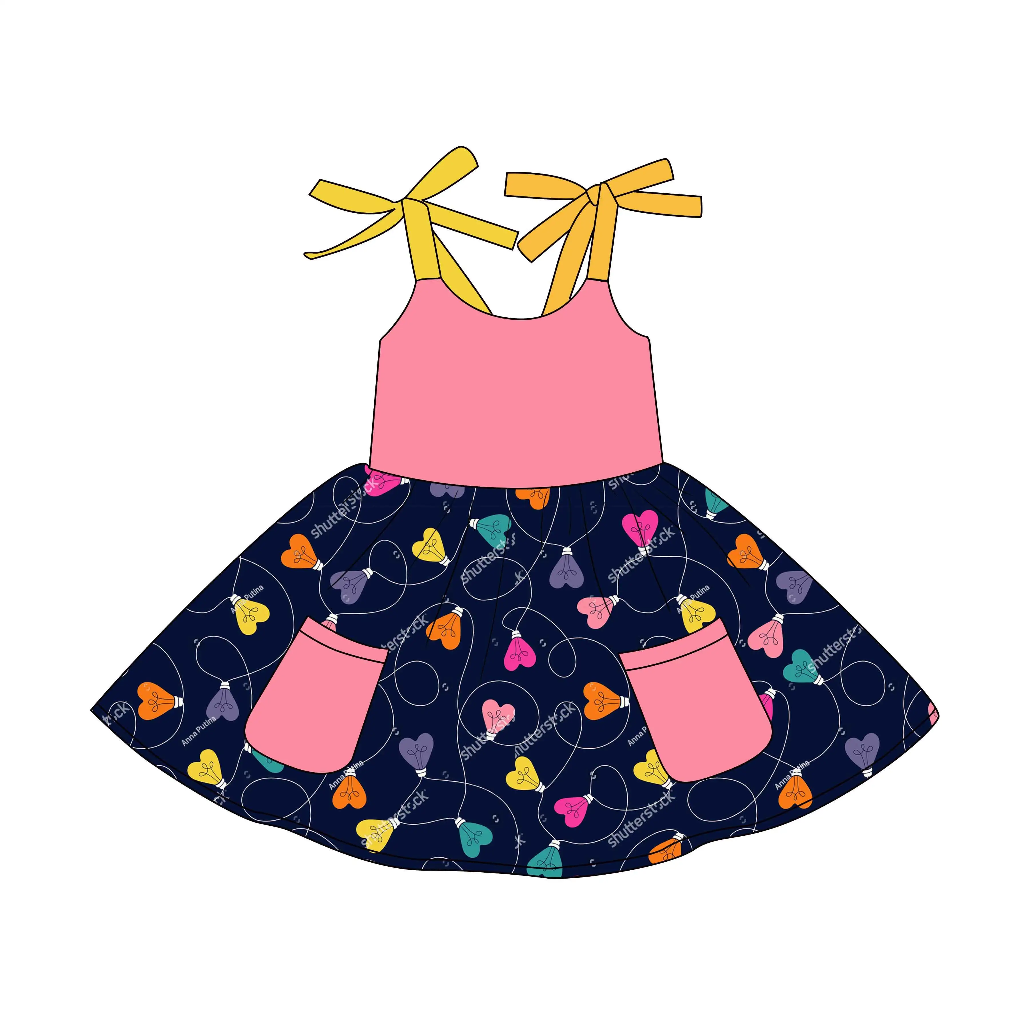 New Arrival High Quality Latest Design Baby Girl Dress Summer Kids Dresses Sweet Baby Girl Clothing Dresses