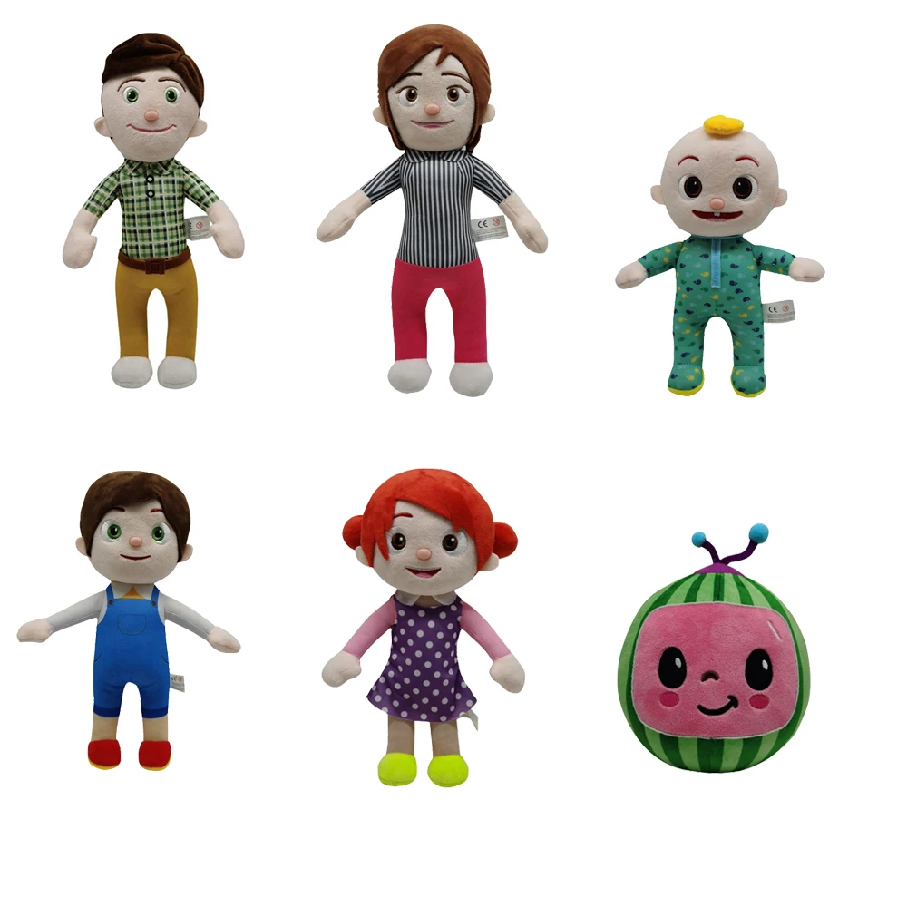  6 видов цветов Милые 15 ~ 18 см PP Хлопок Короткие peluches cocomelon плюшевые