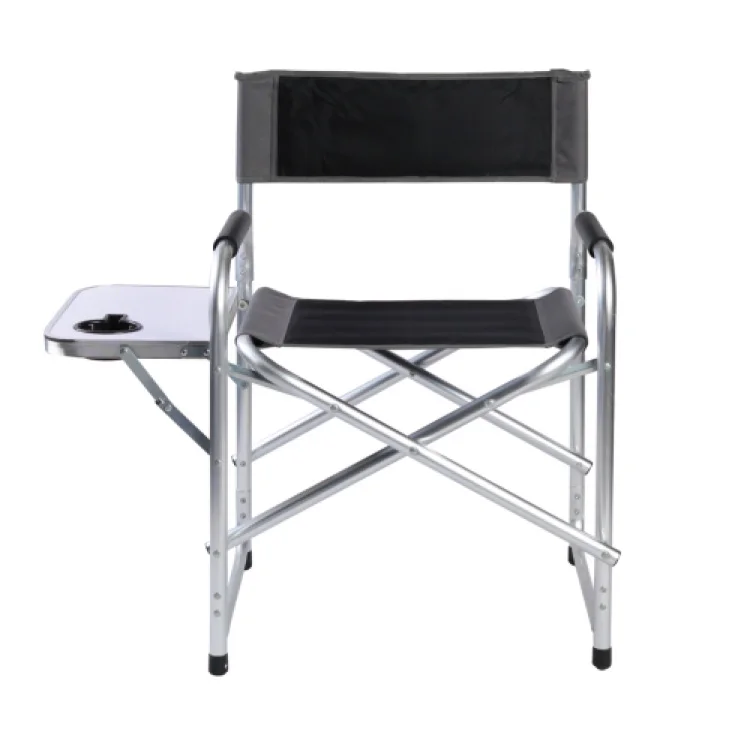 Portable Director Chair Makeup Folding Artist Alum Outdoor Chair with Side Table